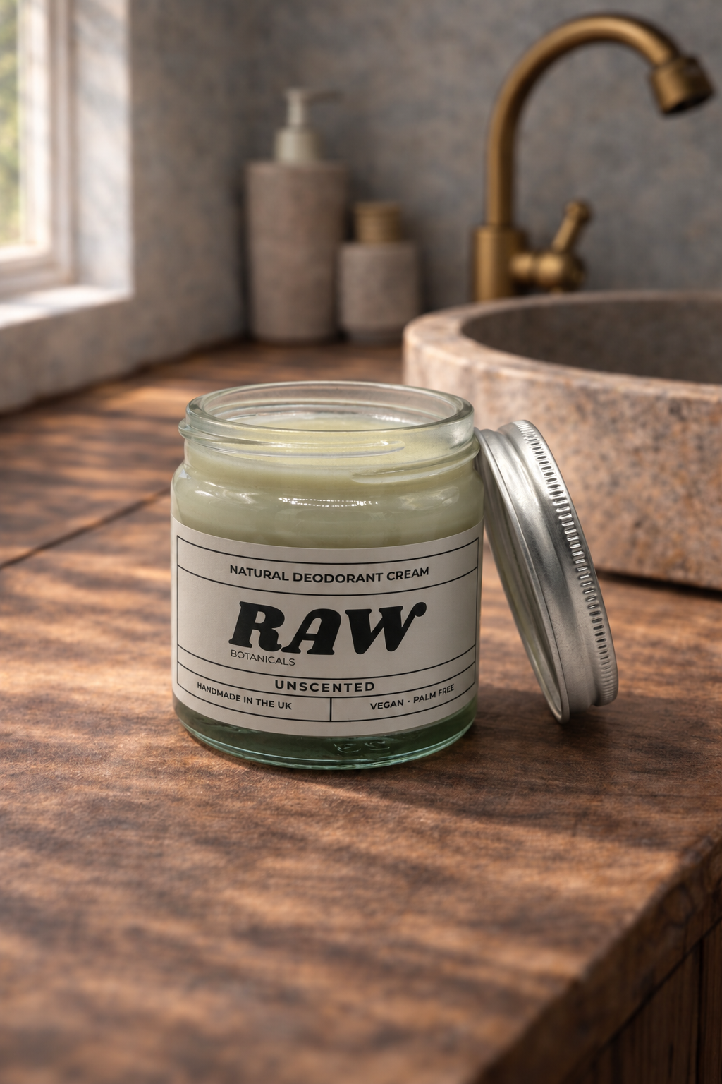 RAW Botanicals Natural Deodorant Cream – Unscented